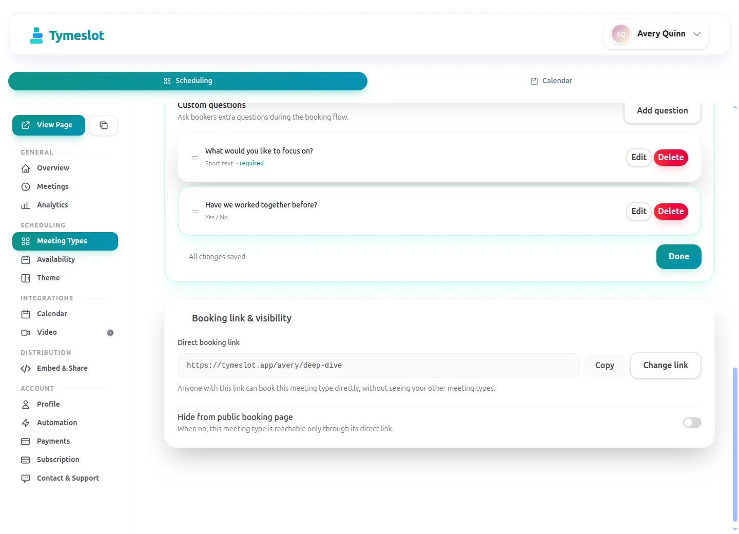 What's new in Tymeslot 1.2